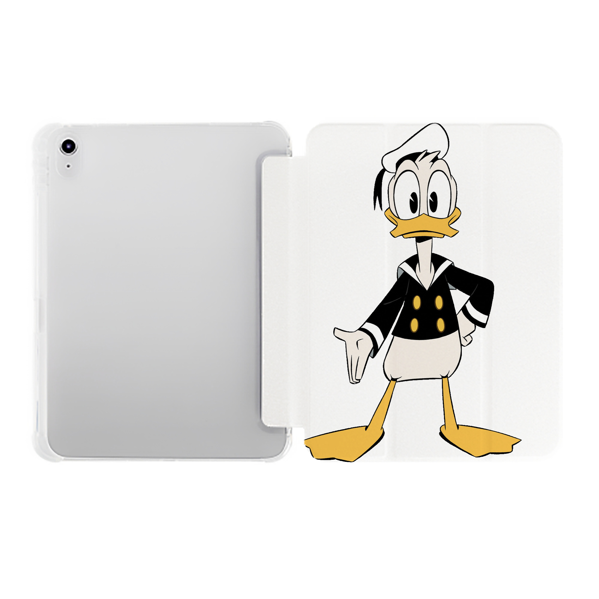 （画像用） ミッキーマウス Mickey Mouse IPad ケース ペン収納付き 三つ折りスタンド PUレザー×シリコン 対応機種9.5/10.5/10.9インチ